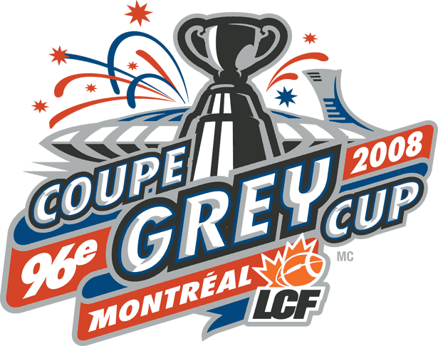 grey cup 2008 primary logo iron on transfers for T-shirts